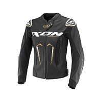 Giacca Pelle Donna Ixon Vortex 3 Nero Bianco Oro
