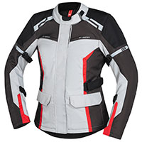 Ixs Tour Evans St 2.0 Lady Jacket Grey Red