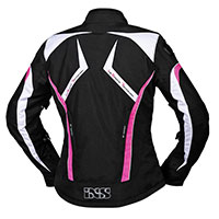 Ixs Sport Rs-1000-st Lady Jacket Black White Pink