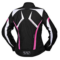 Chaqueta dama IXS Sport RS-1000-ST negro blanco rosa