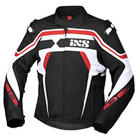 IXS SportRS-700STジャケットブラックホワイトレッド