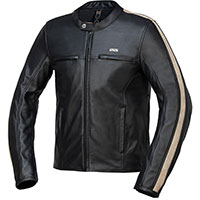 Ixs Classic Ld Stripe Leather Jacket Black