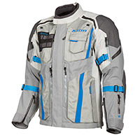 Blouson Klim Badlands Pro gris Bleu électrique lemo