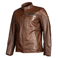 Klim Sixxer Leather Jacket Sienna Brown