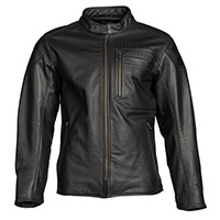 Blouson en cuir Klim Sixxer Gunmetal noir - 2