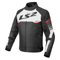 Giacca Bimbo Ls2 Apex Evo Kid Bianco Rosso