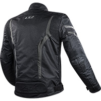 Chaqueta LS2 Gate negro gris oscuro