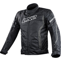 Blouson LS2 Gate noir rouge