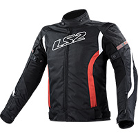 Chaqueta LS2 Gate negro rojo