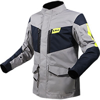 Giacca Ls2 Metropolis Evo Titanio Blu Hv Giallo