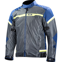 Chaqueta LS2 Riva azul gris oscuro hv amarillo