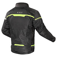 Blouson Ls2 Riva Noir Hv Jaune