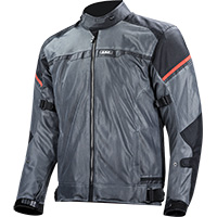 Blouson Ls2 Riva Noir Gris Foncé Rouge