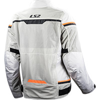 Ls2 Riva Lady Jacket Light Grey Hv Orange