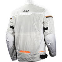 Ls2 Riva Jacket Light Grey Hv Orange
