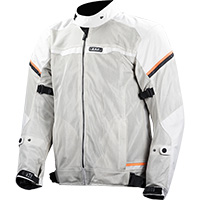 Ls2 Riva Jacket Light Grey Hv Orange