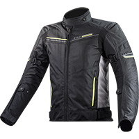 Blouson Ls2 Shadow Noir Titane Hv Jaune