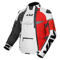Chaqueta LS2 X-Master gris rojo