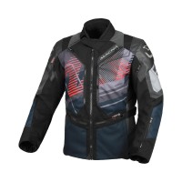 Veste Macna Neoval taupe noir rouge