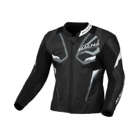 Macna Evoctane Lederjacke schwarz weiss