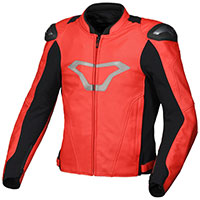 Macna Aviant Air Leather Jacket Red Black
