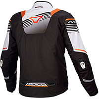 Macna Charger Jacket Black White Orange