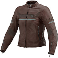 Blouson En Cuir Femme Macna Daisy Marron