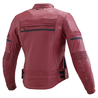 Blouson En Cuir Femme Macna Daisy Rouge