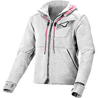 Macna District Damen Hoodie hell grau