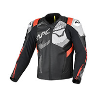 Giacca Pelle Macna Ignite Rosso Bianco