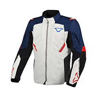 Macna Notch Jacket Grey Blue Red