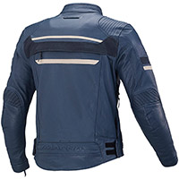 Blouson en cuir Macna Rendum bleu - 2