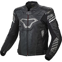 Macna Tracktix Leather Jacket Black