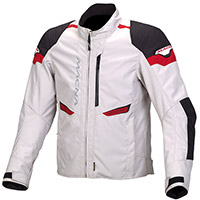 Blouson Macna Traction Gris Clair Noir Rouge