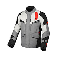 Blouson Macna Zastro gris noir rouge