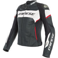 Dainese Racing 3 D-air® Lady Leather Jacket Red
