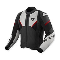 Blouson En Cuir Rev'it Automate Noir Gris