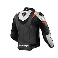 Chaqueta de cuero Rev'It Hyperspeed 2 Air negro blanco - 2