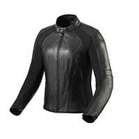 Blouson En Cuir Femme Rev'it Maci Noir