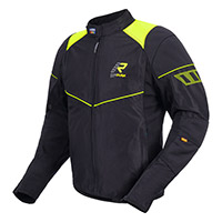 Chaqueta Rukka Airgobi negro amarillo