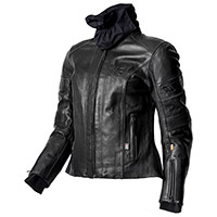 Blouson En Cuir Femme Rukka Aramissy Noir