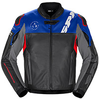 Chaqueta de cuero Spidi DP Progressive azul