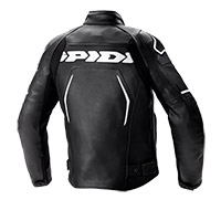 Spidi Evorider 2 Leather Jacket Black White - 2