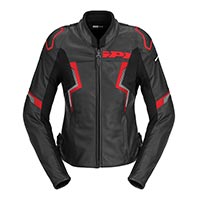 Chaqueta de cuero Dama Spidi Evorider 3 rojo