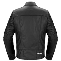 Chaqueta de cuero Spidi Genesis negro blanco