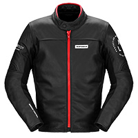 Spidi Genesis Lederjacke schwarz weiß