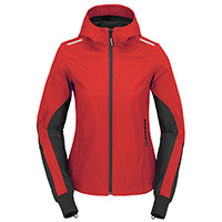 Giacca Donna Spidi Hoodie Armor Light rosso