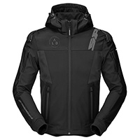 Spidi Hoodie Warrior Jacket Black