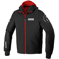 Blouson Spidi Hoodie Armor Evo Rouge