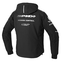 Spidi Hoodie Armor H2out Jacket White Black - 2